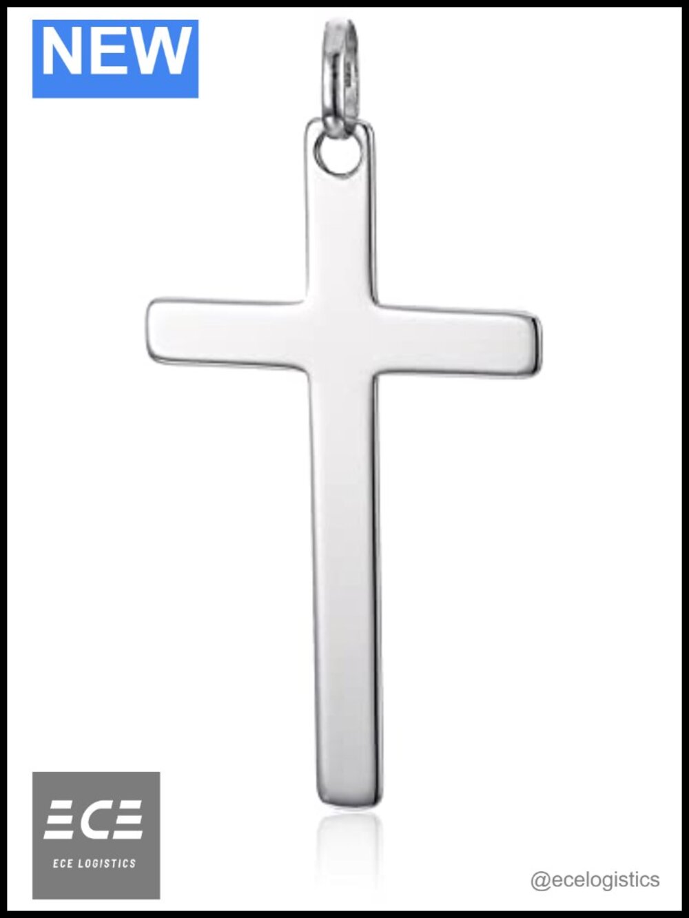 18K Gold Plated Cross Pendant Religious Faith Gift Necklace Charm